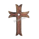 Woodino Christian Cross Mango Wood Wall Decor Showpiece