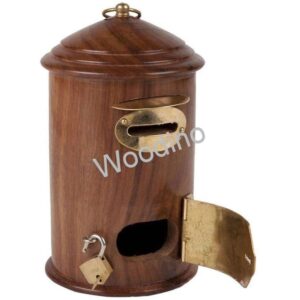 Woodino Handicraft Post Office Shaped Money Bank