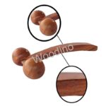 Woodino Two Balls Long Handle Acupressure Massager Smoother