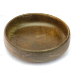 Woodino Beige Decent Look Plain Bowl with Base (Size- 6 inch)