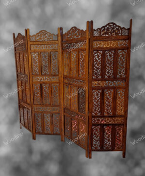 Handcrafted Wooden Partition Room Divider Screen - Stylish Home Decor For Living Room