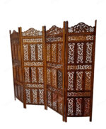 Handcrafted Wooden Partition Room Divider Screen - Stylish Home Decor For Living Room